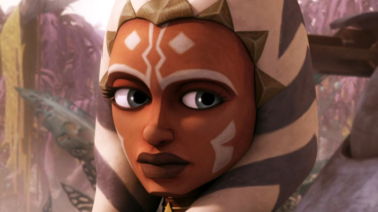 Ahsoka Tano looking over shoulder