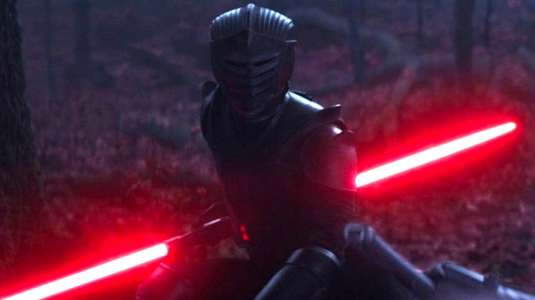 Marrok wielding red lightsaber