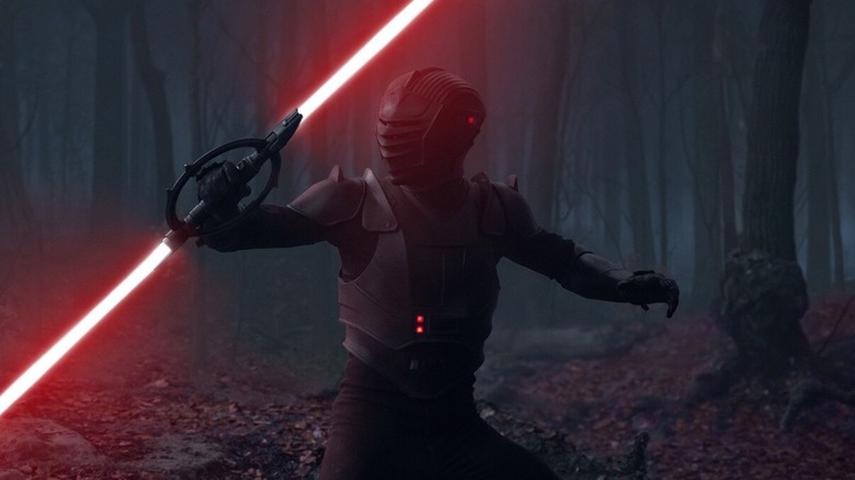 Marrok ignites his lightsaber