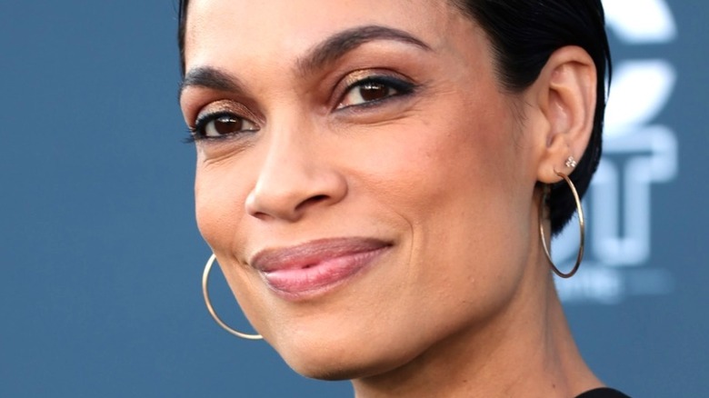 Rosario Dawson smiling