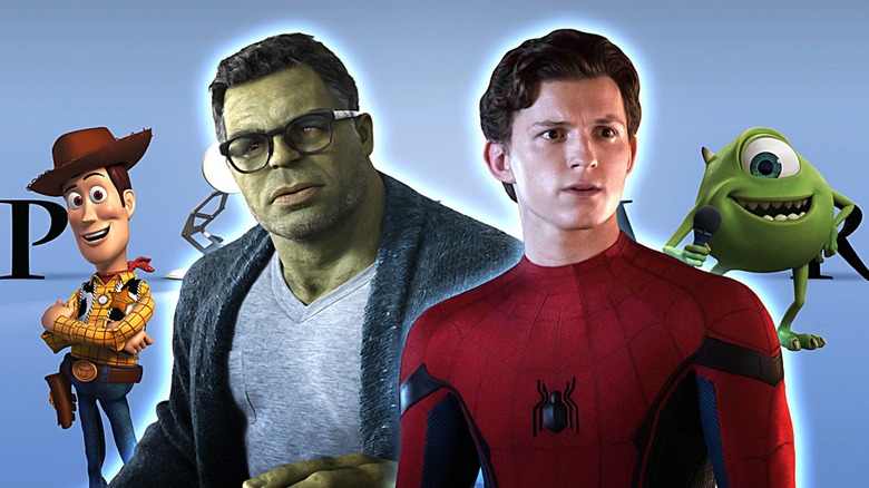 Hulk Spider-Man Pixar characters 