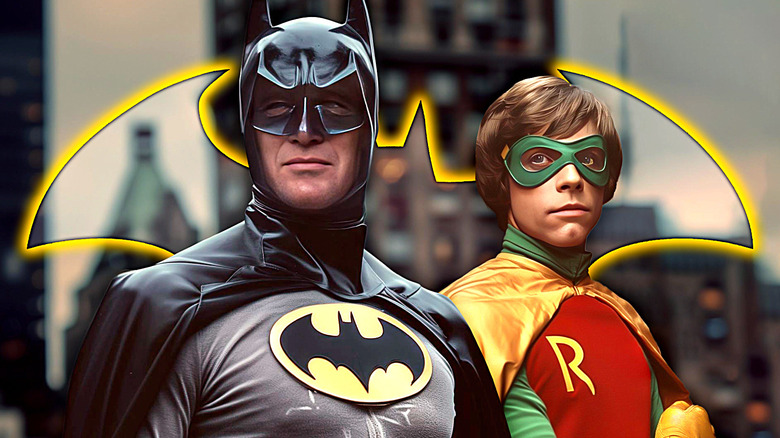 Batman next to Robin