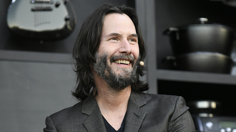 Keanu Reeves looking forward