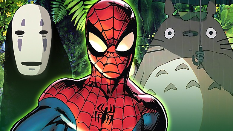 Spider-Man Studio Ghibli composite