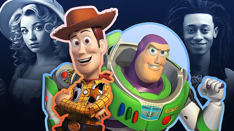 Buzz and Woody by AI characters 