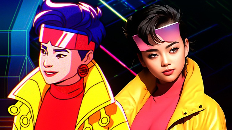 Jubilee from "X-Men '97" and AI-generated Jubilee 