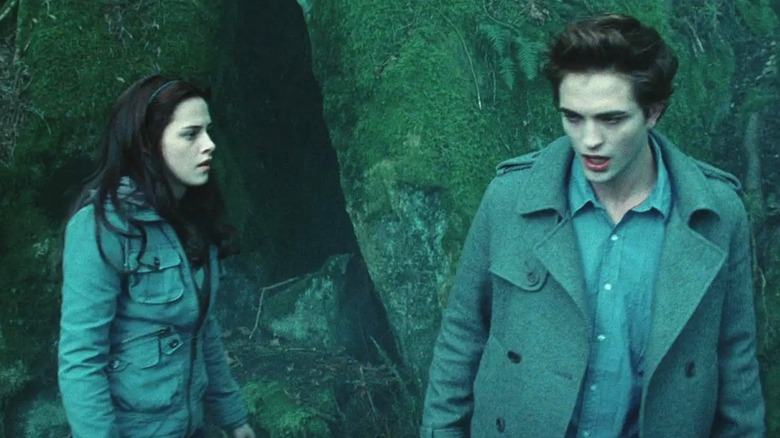Bella and Edward in woods