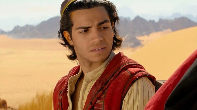 Aladdin looking confused