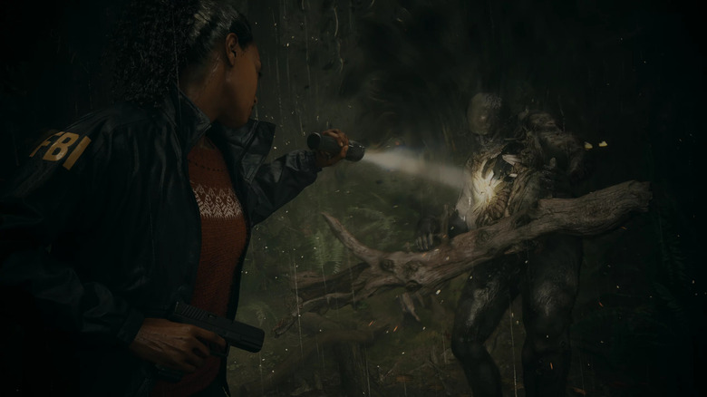 Anderson shining light on monster Alan Wake 2