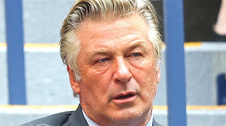 Actor Alec Baldwin being photographed in public