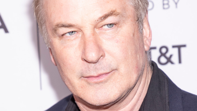 Alec Baldwin looking serious