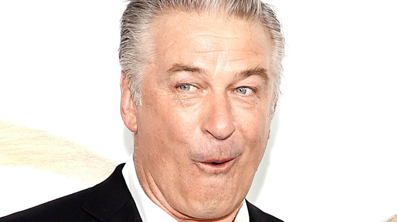 Alec Baldwin looking coy