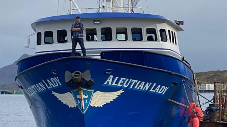Captain Rick Shelford aboard the Aleutian Lady
