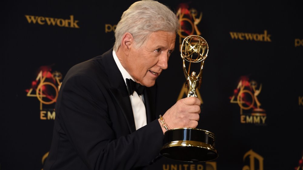 Alex Trebek at the Daytime Emmy Awards