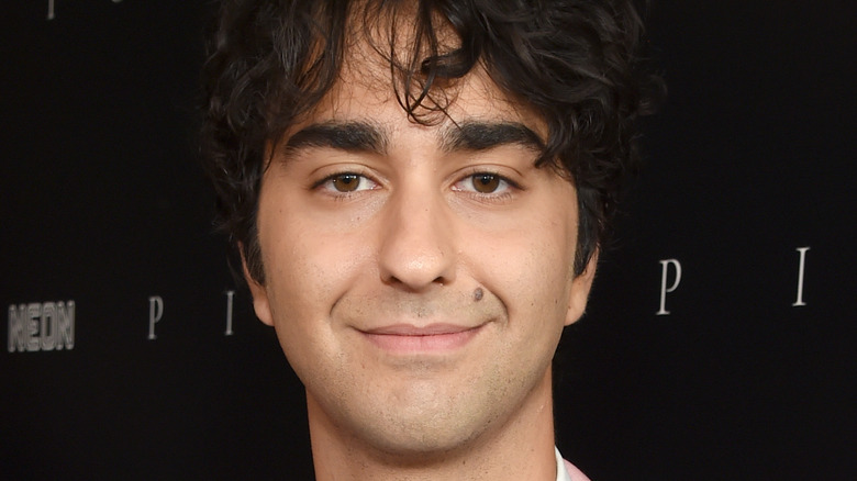 Alex Wolff smiling Pig premiere