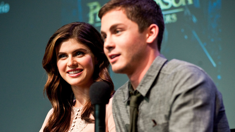 Daddario and Lerman at Percy Jackson panel