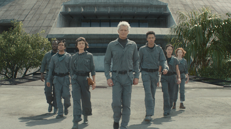 Kirsh and the hybrids in uniform in Alien: Earth"