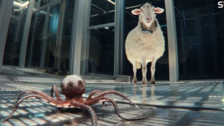 T. Ocellus looking up on Alien: Earth