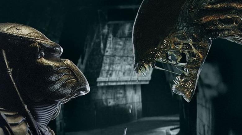 The Predator fights Alien