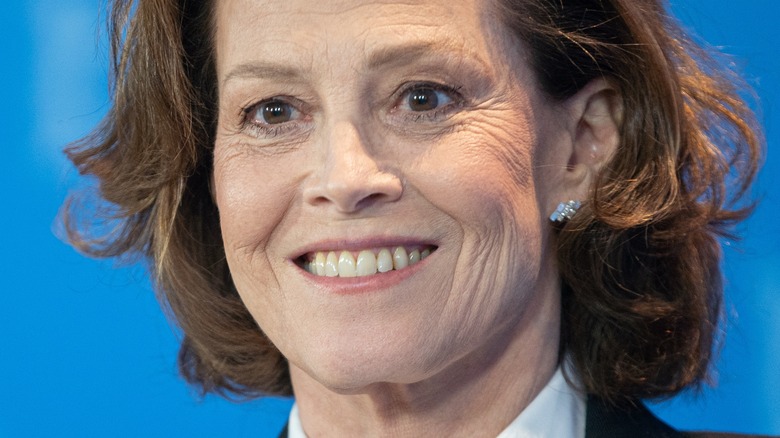 Sigourney Weaver smiling