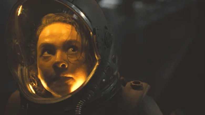 Rain in space helmet
