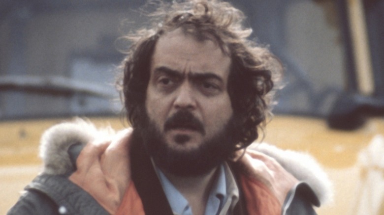 Stanley Kubrick on the set of Barry Lyndon (1975)