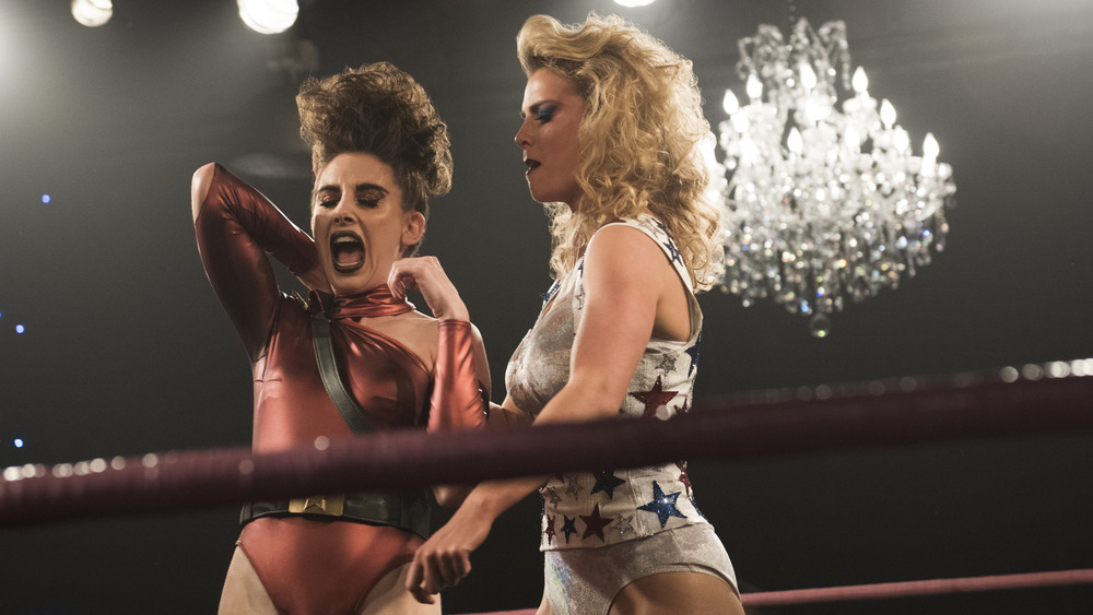 Alison Brie and Betty Gilpin in GLOW