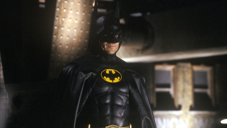 Batman standing quietly in Batman (1989)