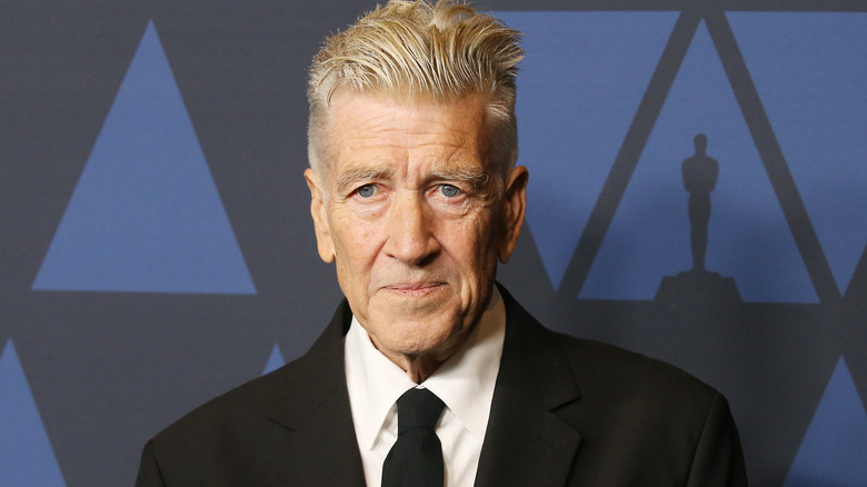 David Lynch smiling at the Oscars
