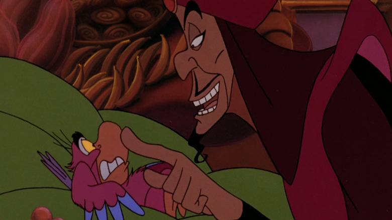Jafar talking down to Iago in The Return of Jafar