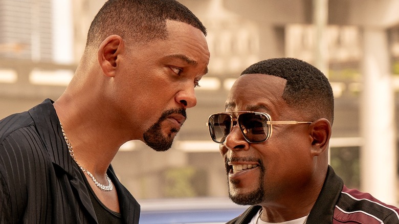 Mike leaning in toward Marcus in Bad Boys Ride or Die
