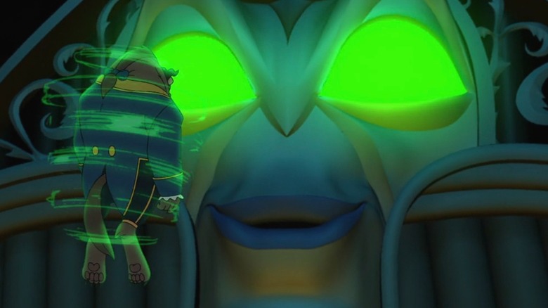 Forte the organ putting the Beast in a trance in Beauty and the Beast: The Enchanted Christmas