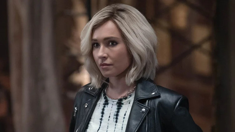Kirby Reed wearing a leather jacket in Scream VI