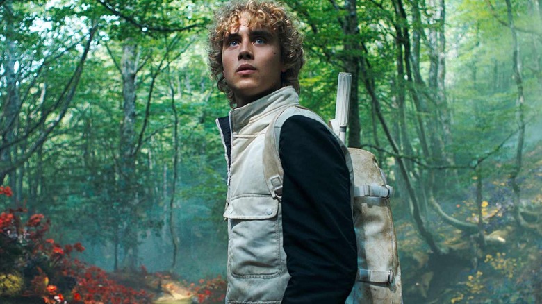 Haymitch in the woods in The Hunger Games: Sunrise on the Reaping