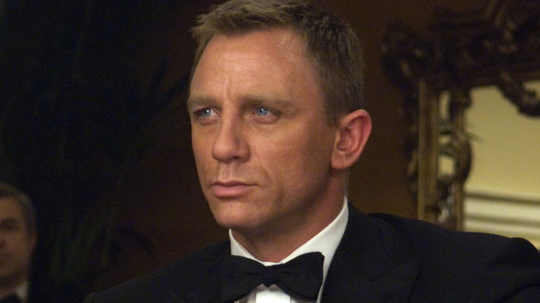 James Bond at the table in 