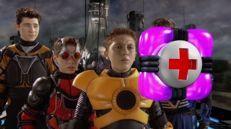 Juni Cortez and friends navigating the video game world in Spy Kids 3-D: Game Over (2003)