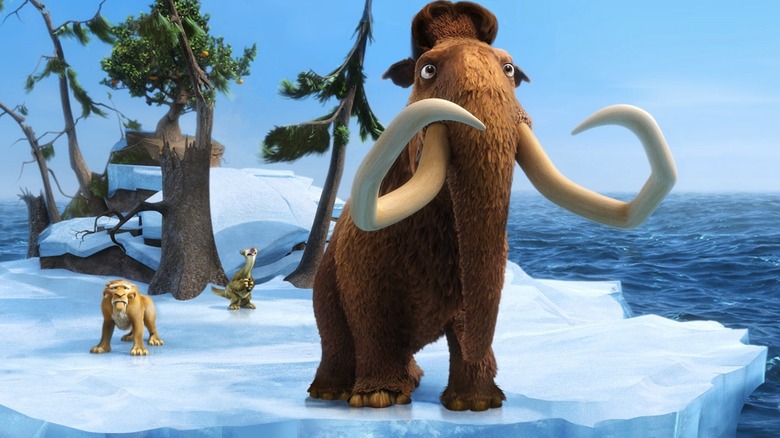 Manny yelling to Ellie and Peaches in Ice Age: Continental Drift (2012)
