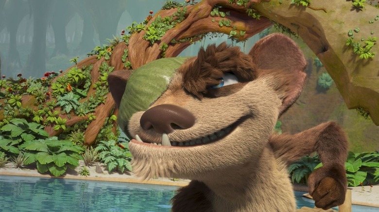 Buck spying his target in The Ice Age Adventures of Buck Wild (2022)