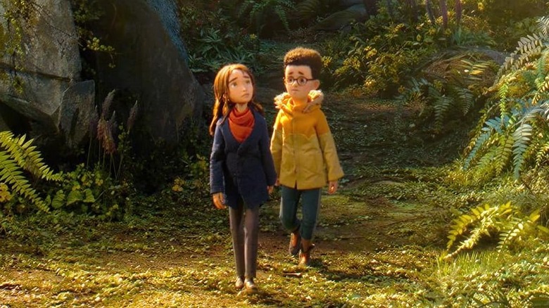 Prue and Curtis in the vast woods