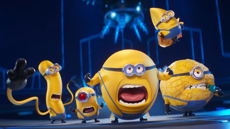 The Mega Minions posing in Despicable Me 4