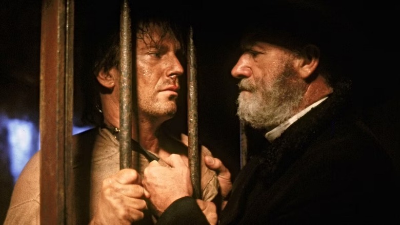 Nicholas Earp confronting his son, Wyatt, in "Wyatt Earp" (1994)