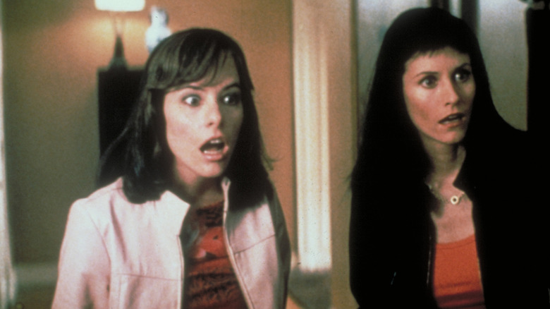Gale and Jennifer gawk in "Scream 3"