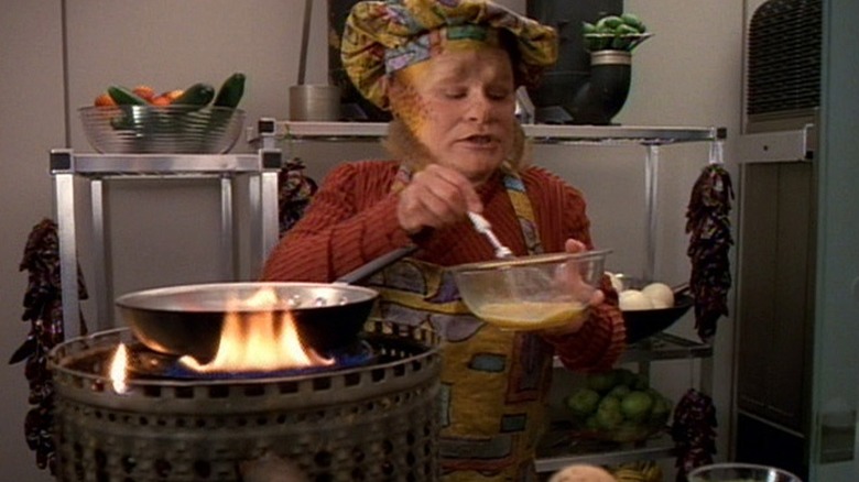 Neelix cooking on Star Trek: Voyager