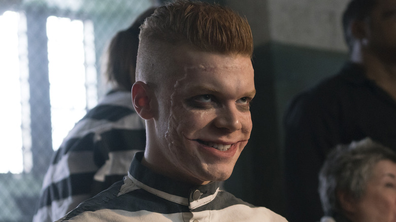 A revived Jerome grinning in "Gotham"