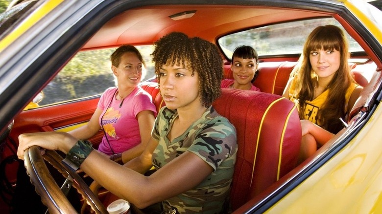 The leads of Death Proof going out for a ride (2007)