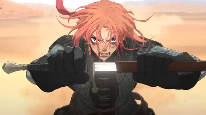 Scarlet unsheathes her sword in "Scarlet" (2025)