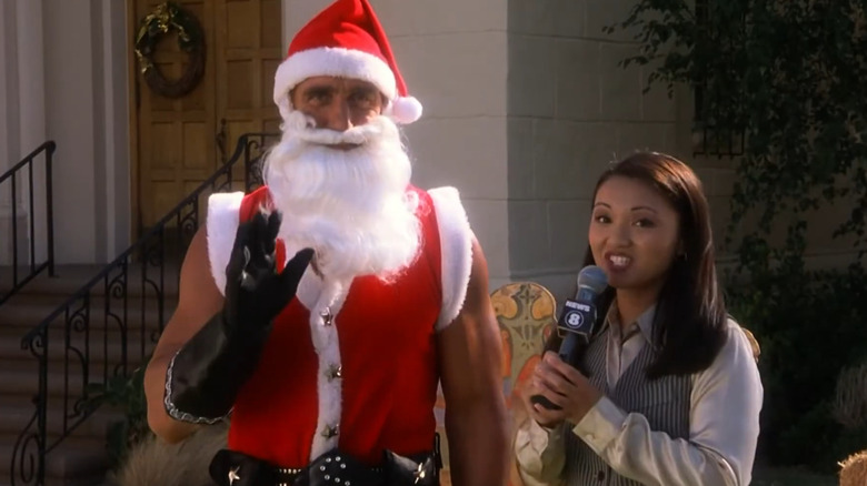 Blake being interviewed in Santa with Muscles (1996)