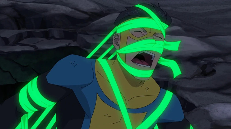 Ka-Hor trying to control Goggleless Invincible in Invincible Season 3