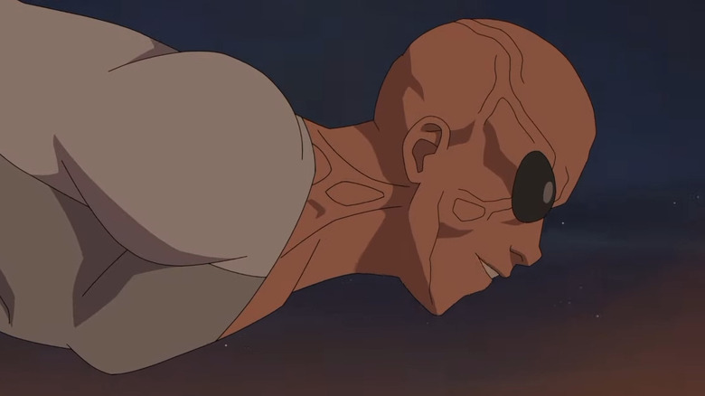 Prisoner Invincible flying downward in Invincible Season 3