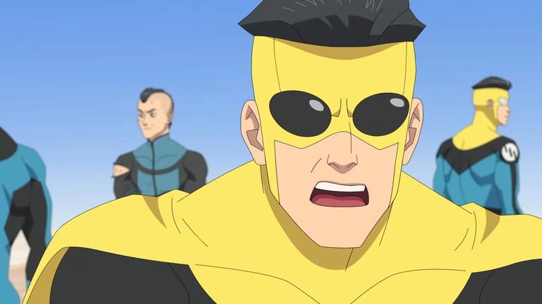 Sinister Invincible screaming in Invincible Season 3